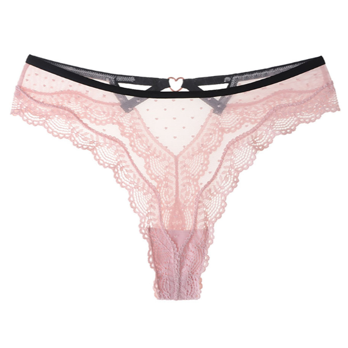 Seamless Sexy Thong Panties - Feminine Lace Design for Intimate Wear