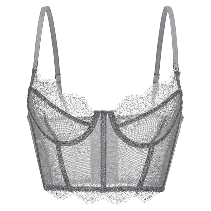 Floral Shaper Corset - Adjustable Straps & Ultra-Thin Mold Cup