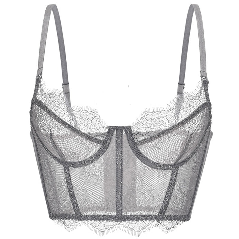 Floral Shaper Corset - Adjustable Straps & Ultra-Thin Mold Cup