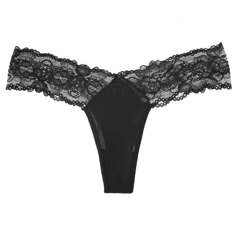 Breathable Low-waist Lace Thongs - Sensual & Ultra-Thin Underwear