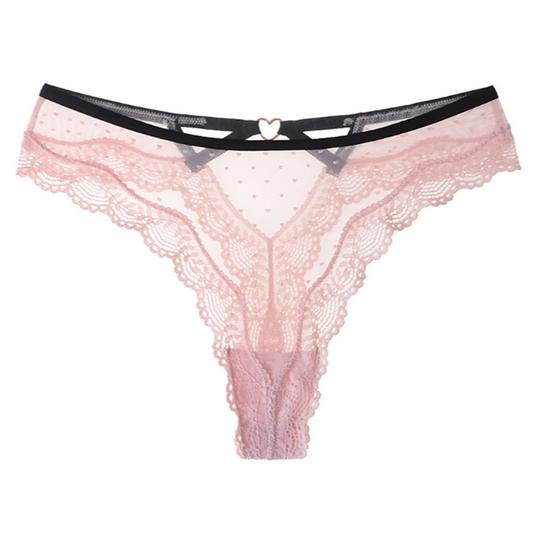 Seamless Sexy Thong Panties - Feminine Lace Design for Intimate Wear