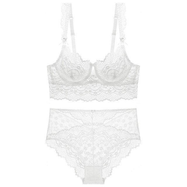 Ultra-Thin Elegance: Push Up Bra & Panty Set